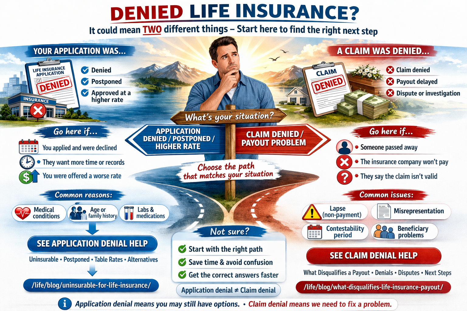 denied life insurance next steps