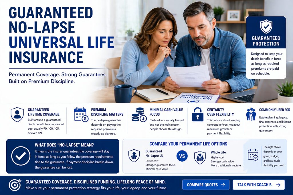 guaranteed no-lapse universal life insurance