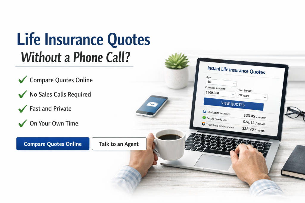 life insurance quotes without a phone call