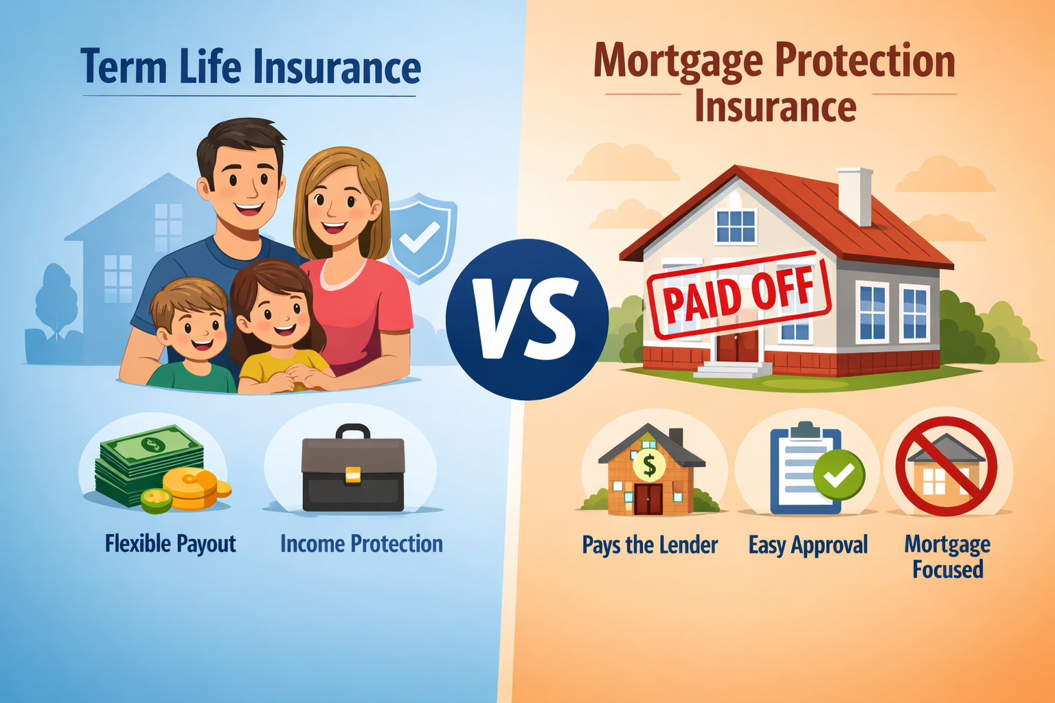 term life vs mortgage protection insurance