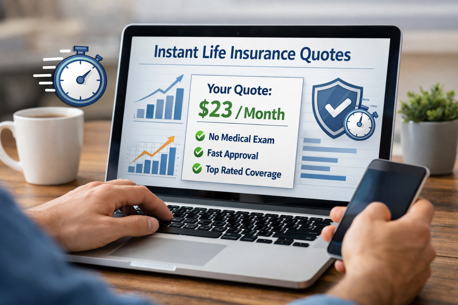 instant issue life insurance quotes fast approval no medical exam online coverage