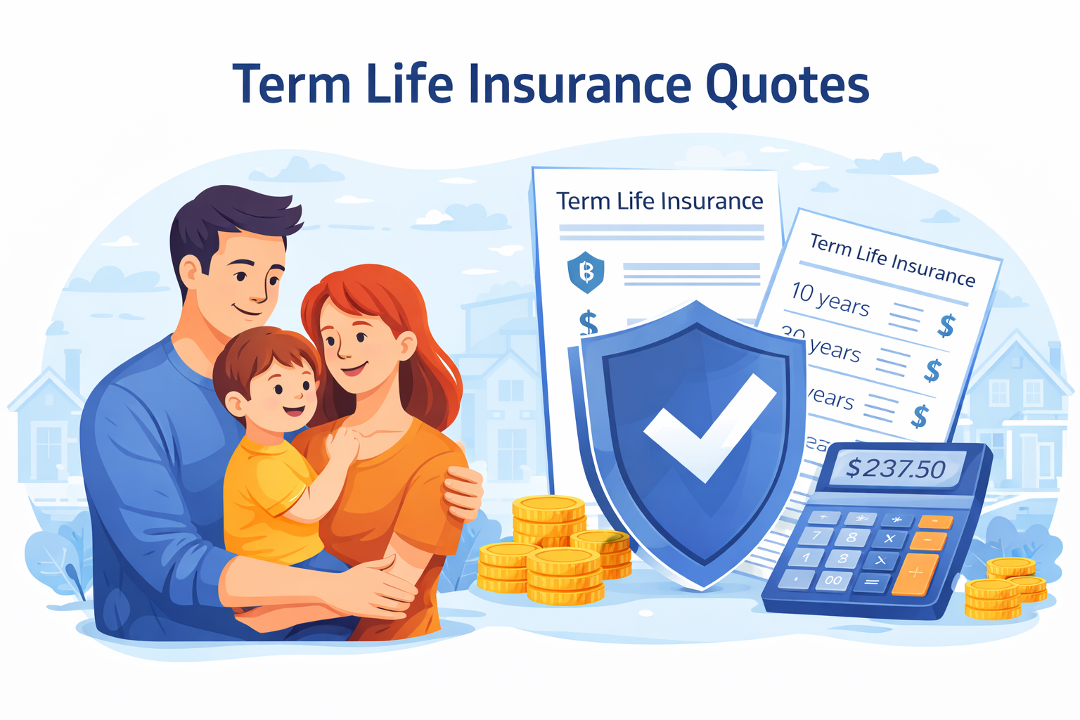 term life insurance quotes for 10 20 and 30 year coverage family protection