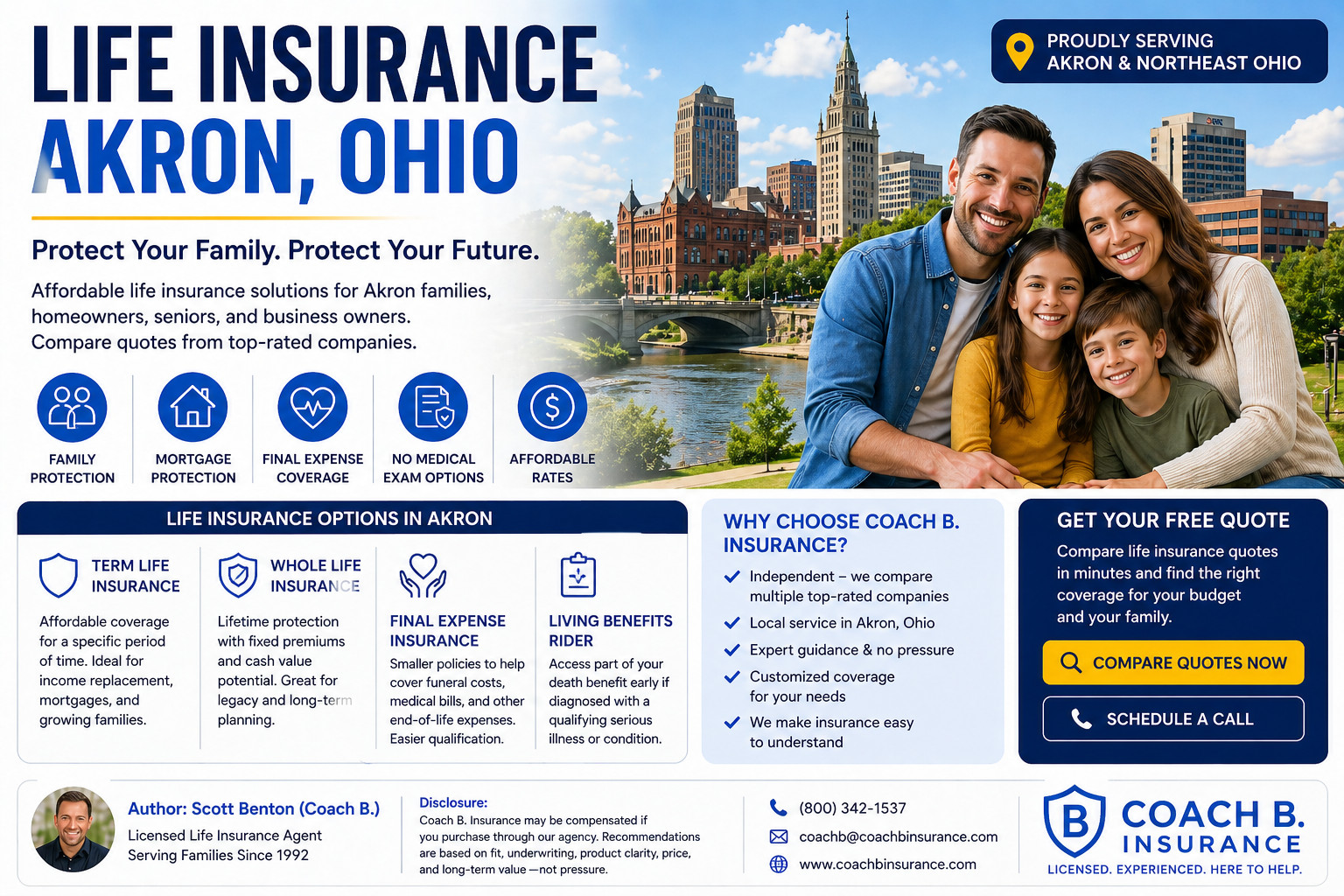 life insurance Akron Ohio family protection and quote comparison