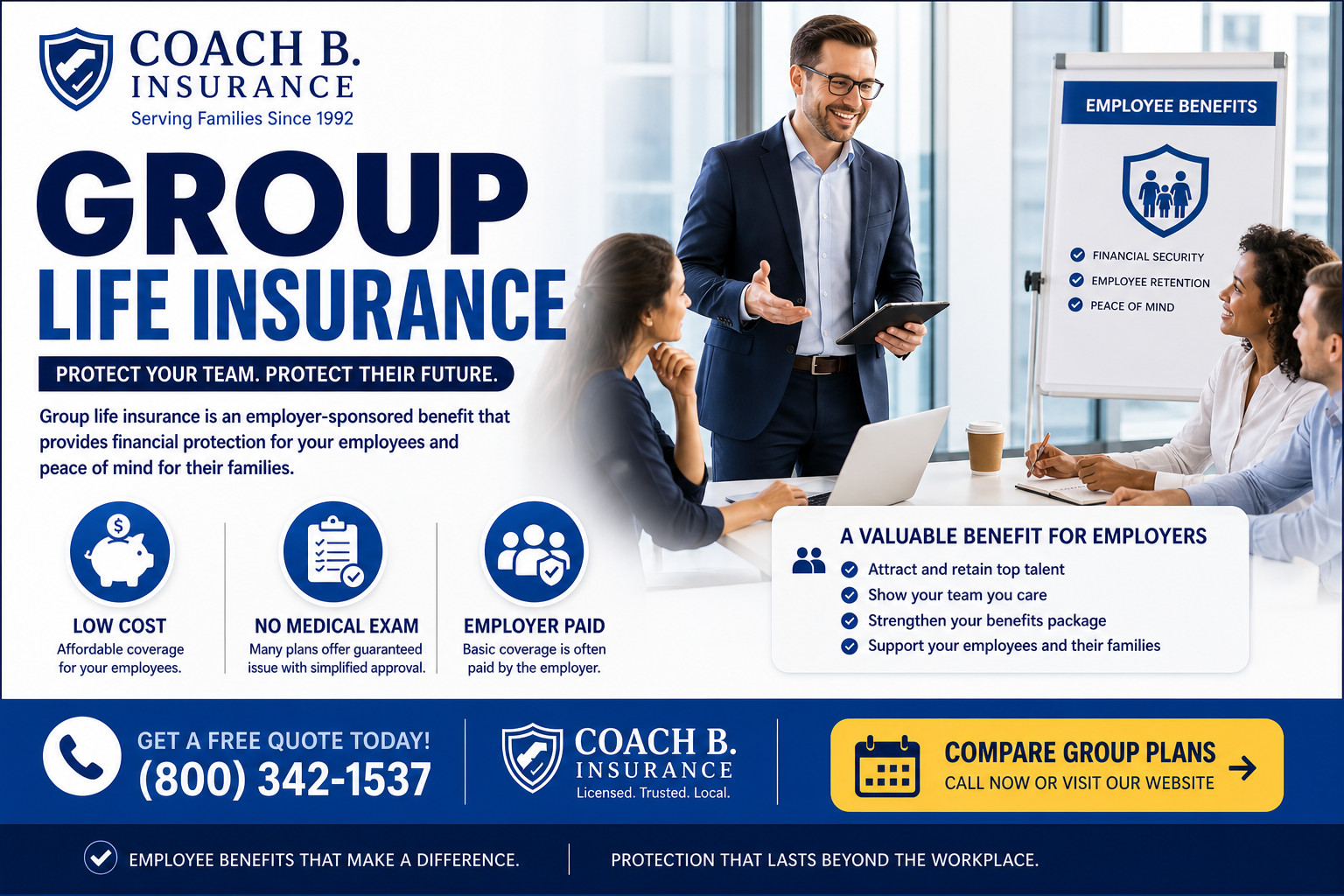 group life insurance employee workplace coverage benefits