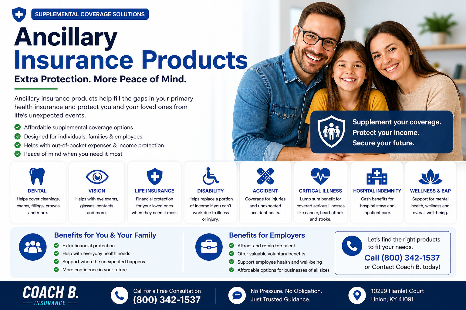 ancillary insurance products dental vision disability accident critical illness