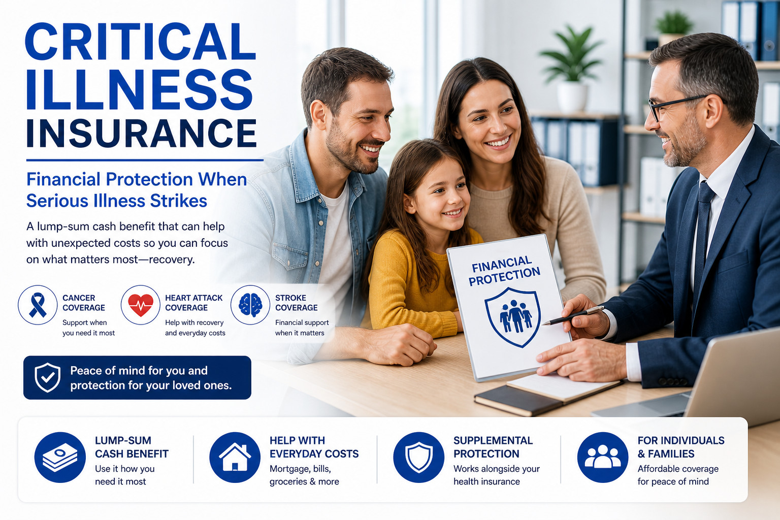 critical illness insurance cancer heart attack stroke coverage