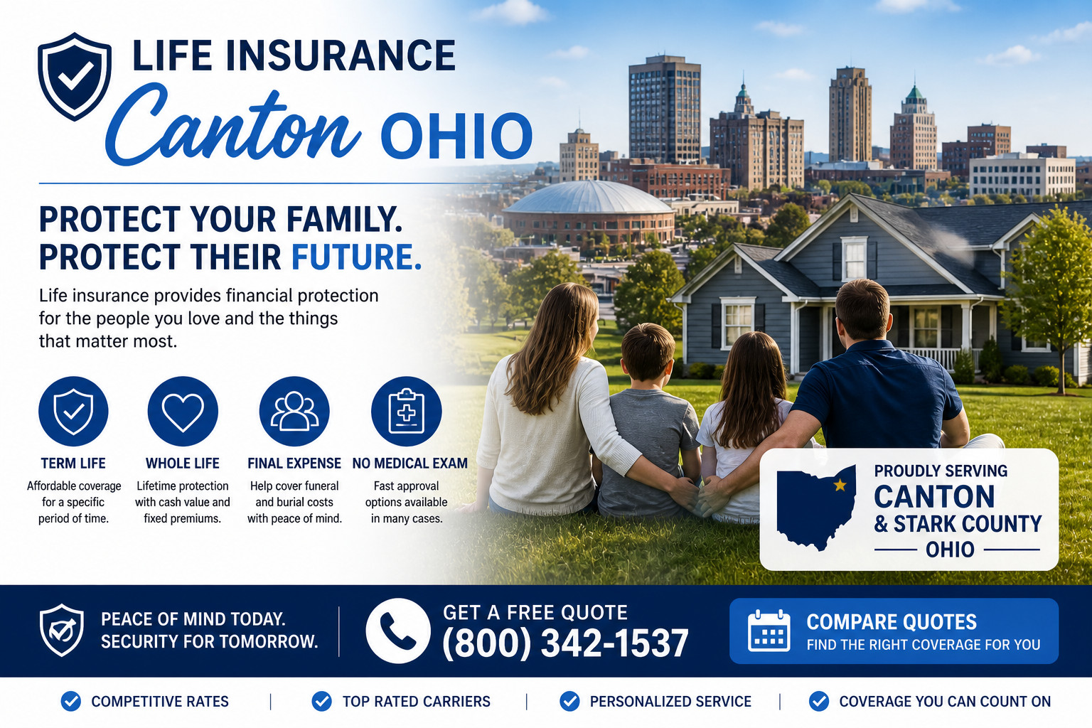 life insurance Canton Ohio family home protection Stark County